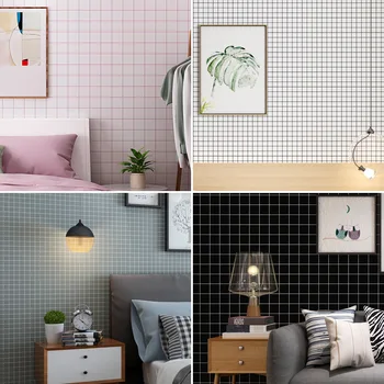 

Self-adhesive paper wallpaper bedroom warm decoration wall stickers dormitory male ins gray series modern minimalist self-adhesi