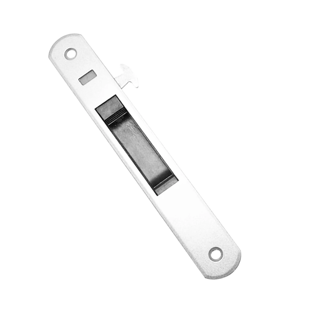 1 Pcs Sliding Glass Door Window Handle Lock Hook Style Flush Mount Zinc Alloy JAN88 - Color: White