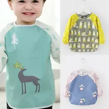 EVA водонепроницаемые нагрудники для детей, фартук с длинными рукавами, нагрудники для кормления, детские нагрудники для кормления