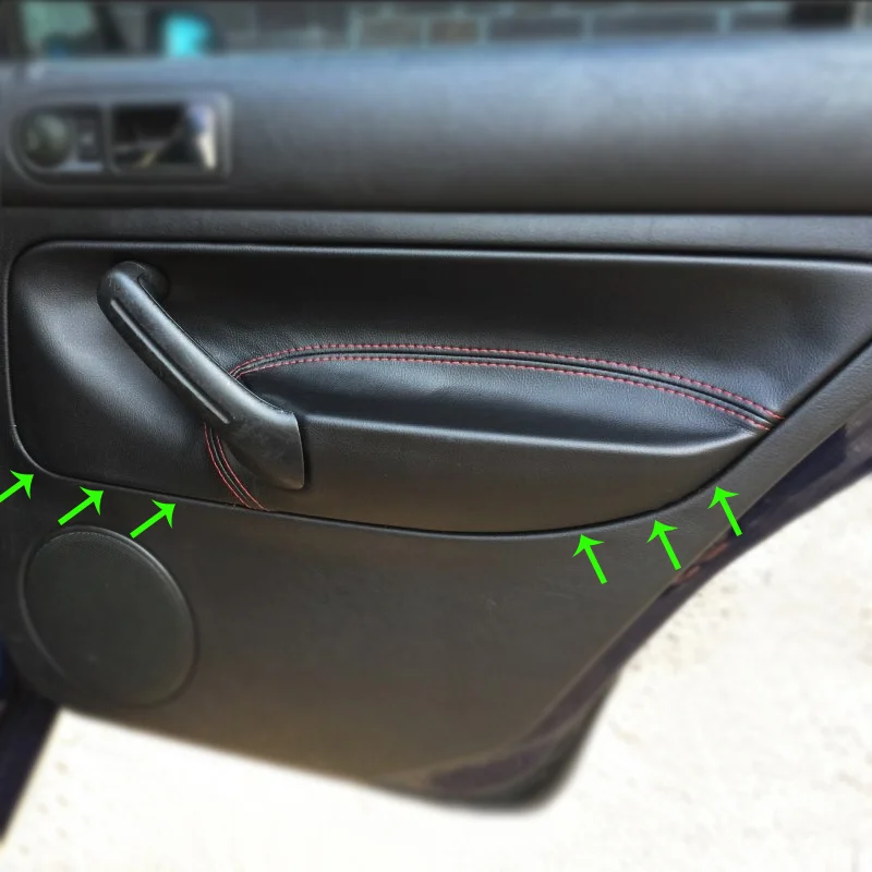 

For VW Golf 4 MK4 Bora Jetta 1998 1999 2000 2001 2002 2003 2004 2005 Only LHD 4 Doors Armrest Panel Leather Cover Inner Trim