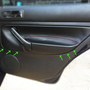 4X Mikrofaser Leder Tür Armlehne Abdeckung Für VW Golf 4 MK4 Jetta Bora  99-05 Manuelle Steuerung Fenster Tür armlehne Panel Abdeckung Trim -  AliExpress