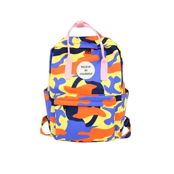 

2019 New Fashion Backpack Women Casual Wild Camouflage Large Capacity Backpacks Female Girl Schoolbag Laides Nylon Travel Bags