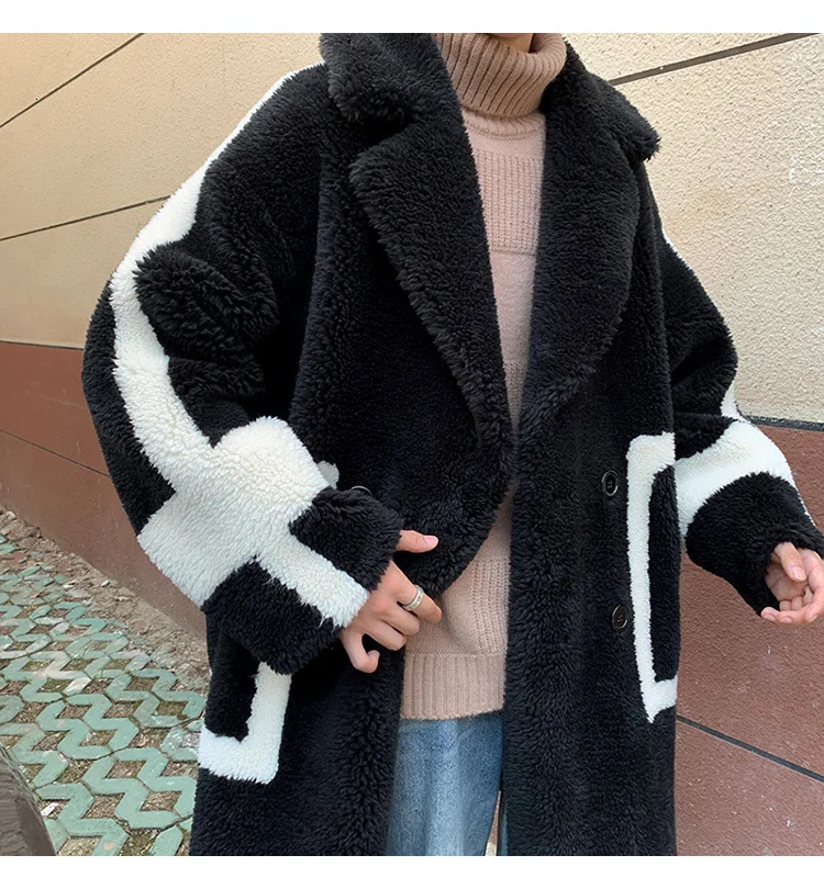 Мужская зимняя куртка, длинный кашемировый шерстяной комбинированный Тренч, пальто с хлопковой подкладкой, одежда с подкладкой, толстые теплые парки, Свободное пальто