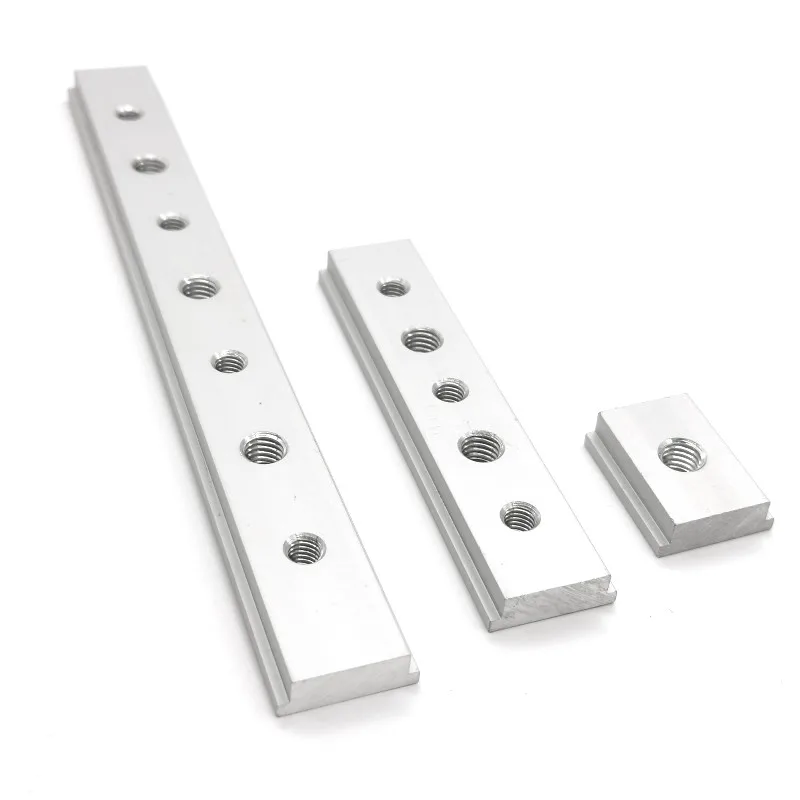 Aluminum M6/M8 T track Slot Slider Sliding Bar T Slot Nut 30/45 Type T-Track Jigs Screw Fastener Woodworking Tool Woodworking T Track Slider