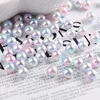 1pack Multi Size 3-12mm Colorful Pearls Round Acrylic Imitation Flatback Pearl Beads No Hole Diy for Jewelry Making Phone Art ► Photo 2/6