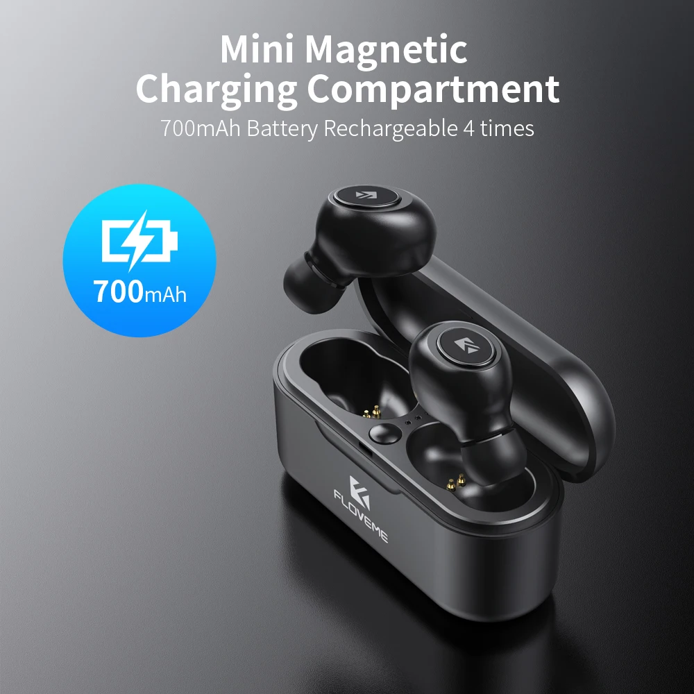 FLOVEME TWS 50 Kopfhörer Wireless Bluetooth Kopfhörer Kopfhörer Für iPhone Xiaomi Einzigen Doppel O
