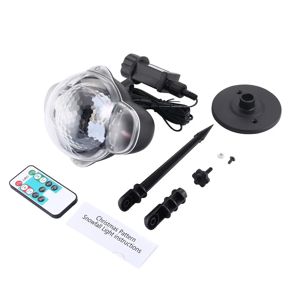 

Snowfall LED Light Outdoor Snowflake LED Stage Snow Lights Waterproof Light Christmas Holiday White & RGB Color Lighting party