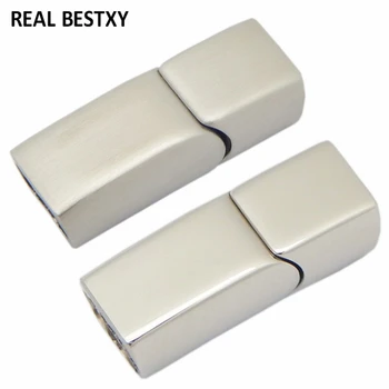 

single hole size: 3/4mm Magnetic Clasps Stainless Steel Clasp Bracelet Connector Magnet Buckle Connectors for Jewelry Making