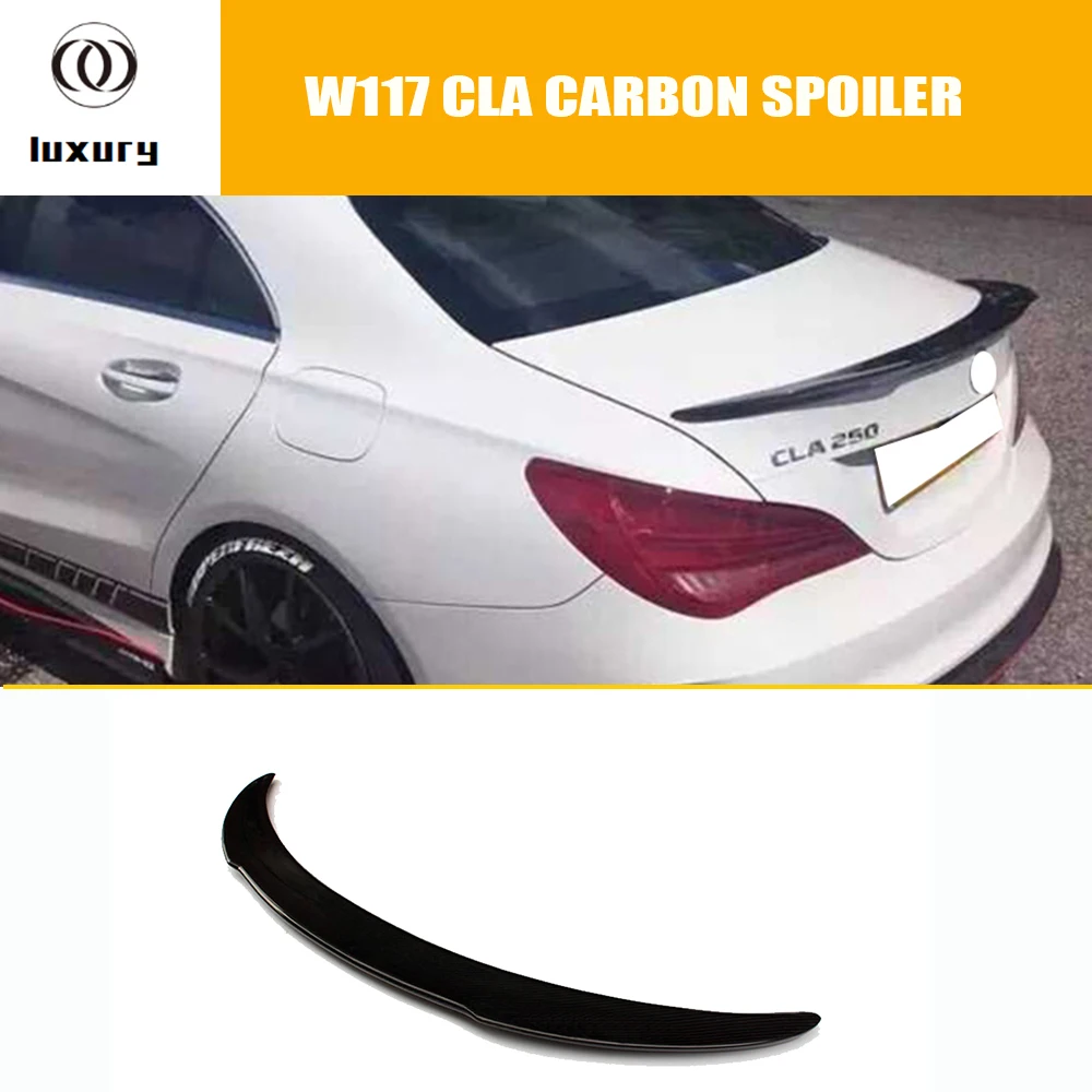 

Спойлер для заднего багажника из углеродного волокна C117 для Benz W117 Cla180 Cla200 Cla220 Cla260 Cla45 2013 - 2018