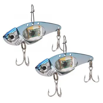 

2Pcs LED Fishing Lure Light Simulation Fish Baits Light Artificial Deep-diving Bait Night Lamp Saltwater Freshwater Fishing Tool
