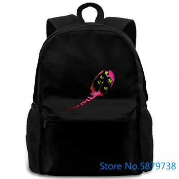 

DEEP PURPLE Fireball Official New Hot Printing Hip-Hop Simple Splicing women men backpack laptop travel school adult