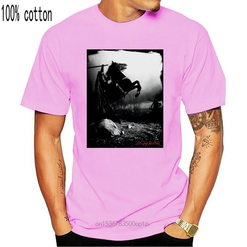 Headless Horseman Sleepy Hollow Black T Shirt Best Halloween Gift Fof Friends Popular Tee | Мужская одежда