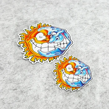 

LuLuSticker #098 Reflective Safety Motorcycle Stickers and Decals Cartoon MOTO Racing Rossi Moon Sun Waterproof Helmet Stickers