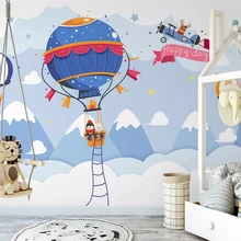 beibehang Customized modern hand-painted Nordic forest small animal concert children background papel de parede 3d wallpaper
