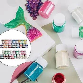 

1 Set Cosmetic Grade Pearlescent Mica Powder Epoxy Resin Dye Pearl Pigment DIY M0XF