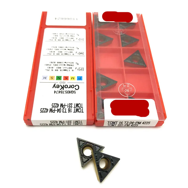 

20PCS R0.4 SANDV high quality lathe tool TCMT16T304 PM4225 carbide tool, external turning tool CNC tool