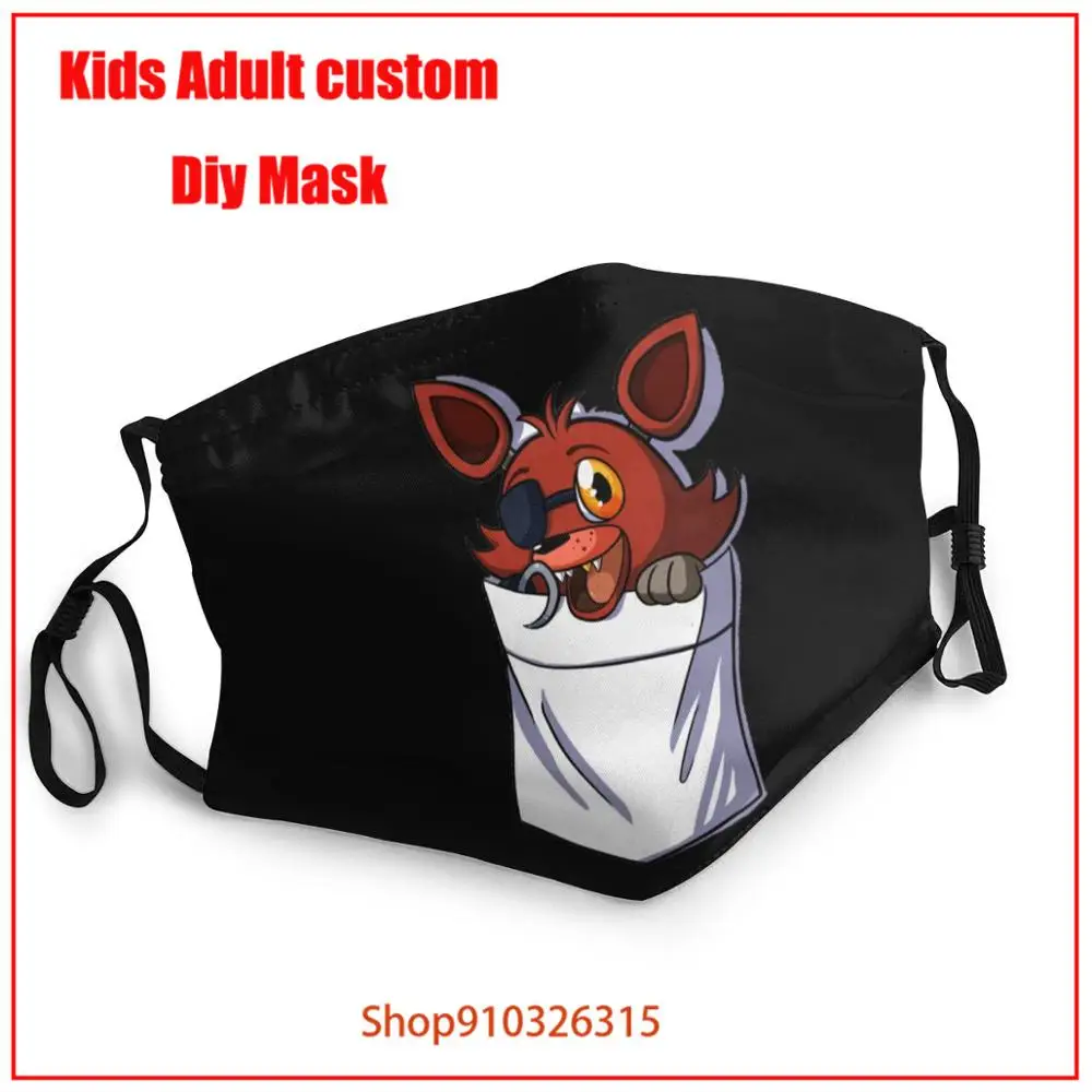 Foxy In My Pocket маска для лица Сделай Сам защиты lavable pm2.5 Забавный паттем принт гримаса