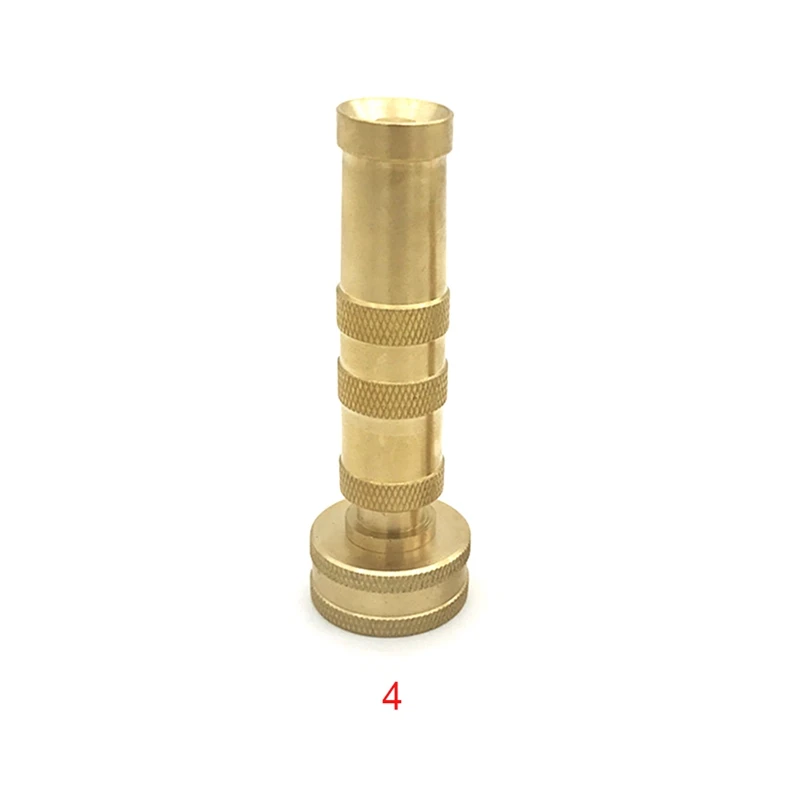 Garden Brass Nozzle Heavy Duty 4 inch Brass Twist Water Hose Nozzle
