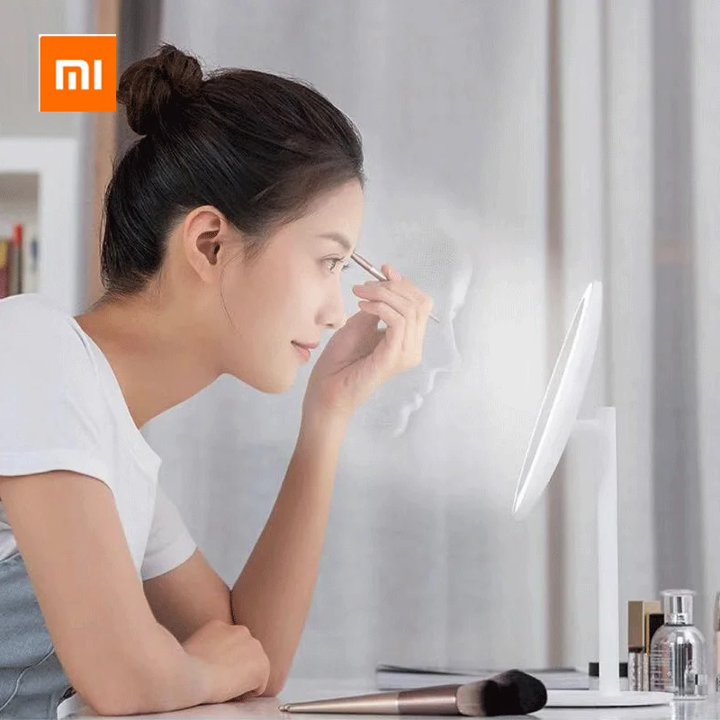 Портативное светодиодное зеркало для макияжа Xiaomi mijia регулируемая яркость