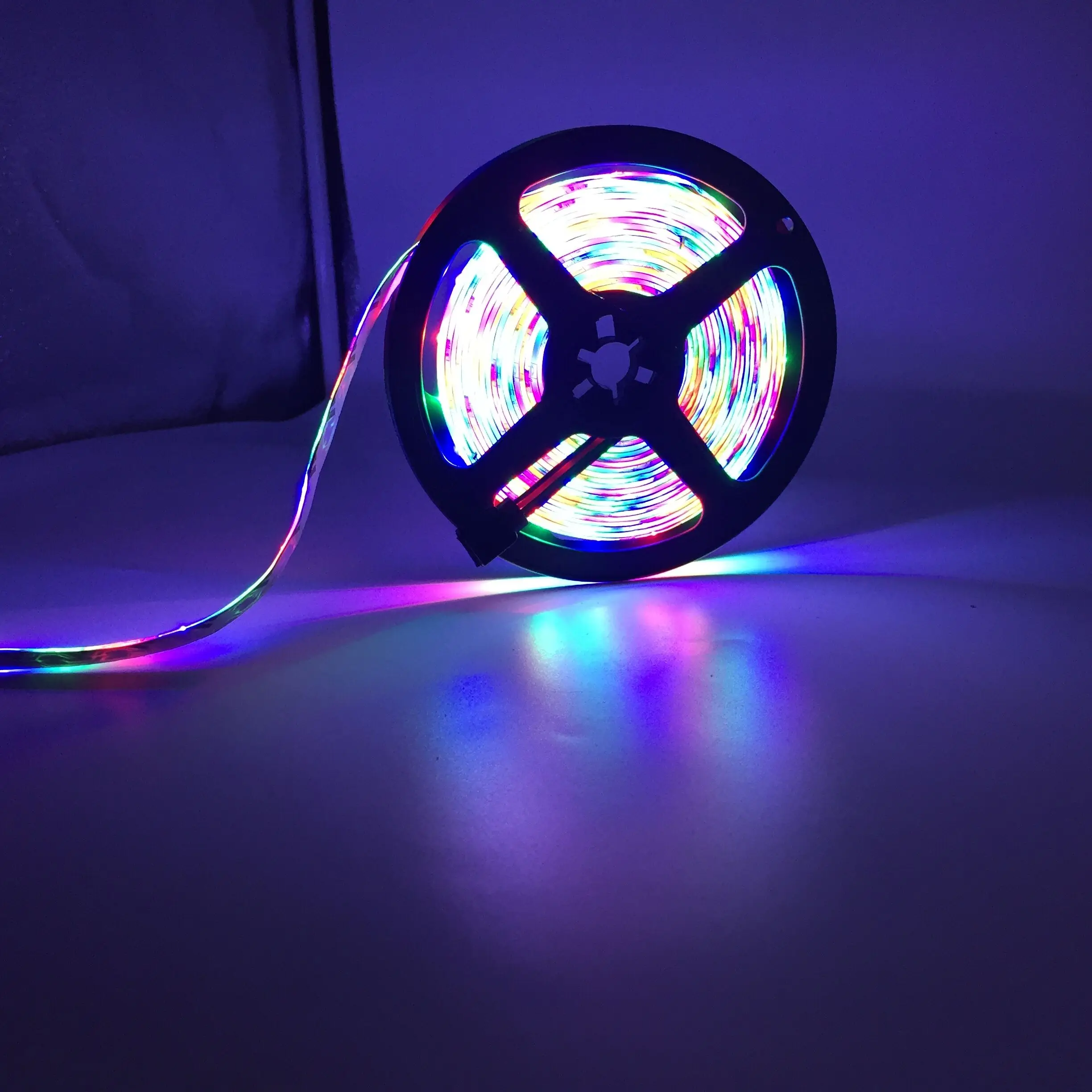 Супер яркий 50 см 5 м RGB 300LED/M SMD 2835 полоса DC12V источник питания