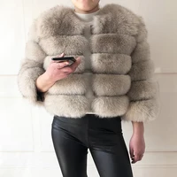 2021 new style real fur coat 100% natural fur jacket female winter warm leather fox fur coat high quality fur vest Free shipping 4