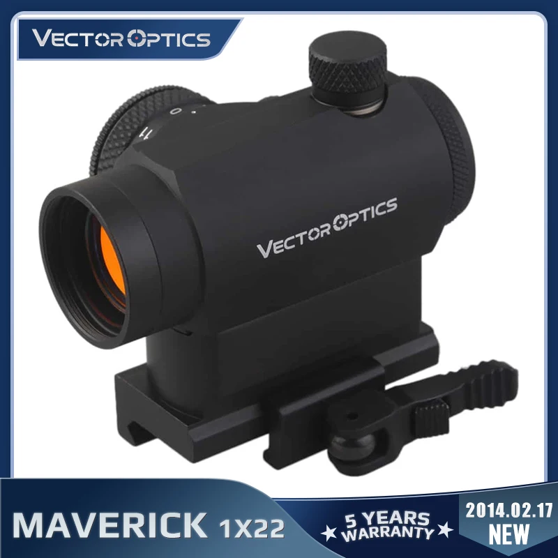 Векторный оптический прицел Maverick 1x22 тактический компактный с красной точкой и