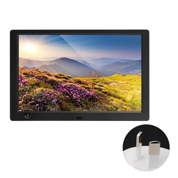

Card Digital Photo Frame 1280x800 Player Automatic Timer Video USB Music IPS Display 10.1 Inch High Resolution Remote Control