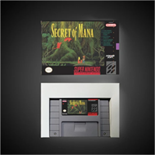 

Secret of Mana - RPG Game Card Battery Save US Version Retail Box