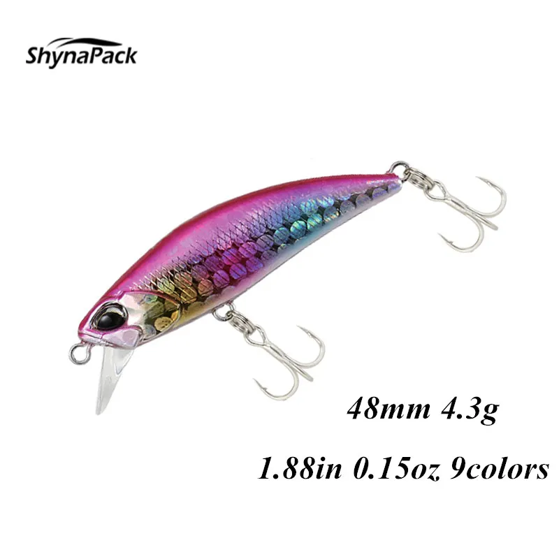 1pc New Fishing Lure 48mm 4.3g Sinking Mini Minnow Hard Bait Wobblers Jerkbait Bass Trout Swimbait Crankbait | Спорт и развлечения