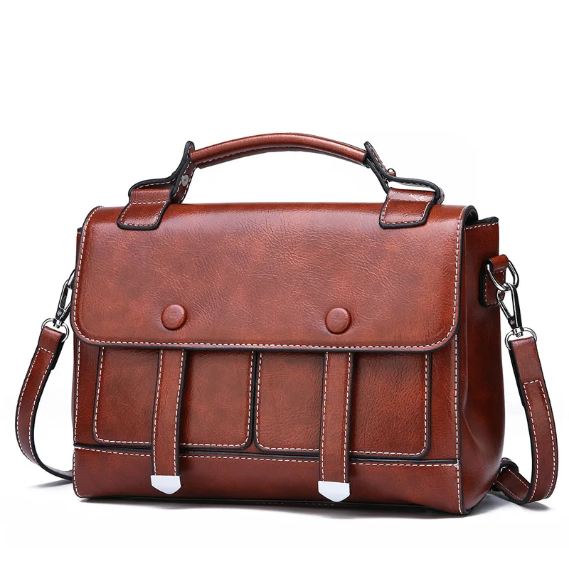 

Fashion New Products WOMEN'S Bag Simple Trend Doctor's Bag Shoulder Hand Flip Square Sling Bag