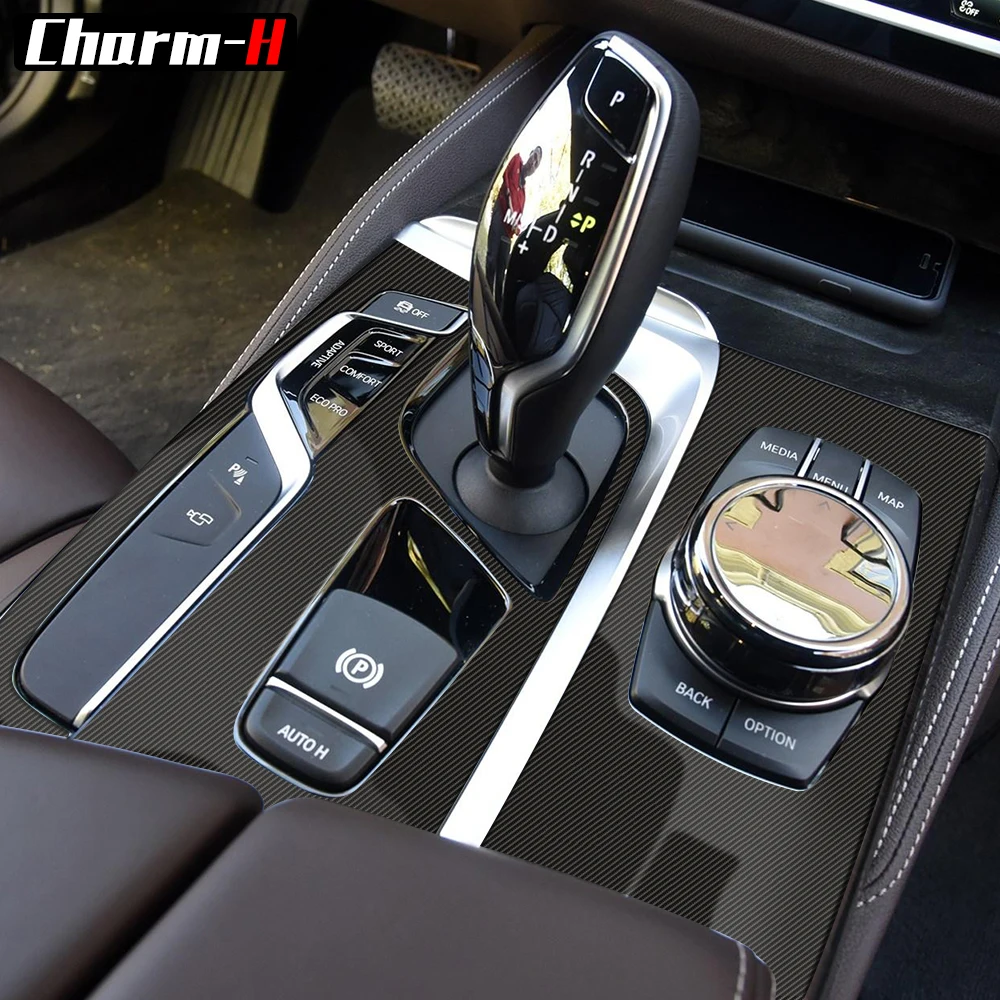 Us 11 13 58 Off 5d Carbon Fiber Vinyl Interior Central Control Console Outlet Panel Film Sticker Decal Car Styling For Bmw G30 G31 Accessories In