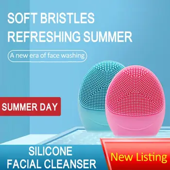 

Electric Silicone Face Cleansing Brush Electric Face Cleanser Electric Facial Cleanser Cleansing Skin Deep Washing Massage Brush