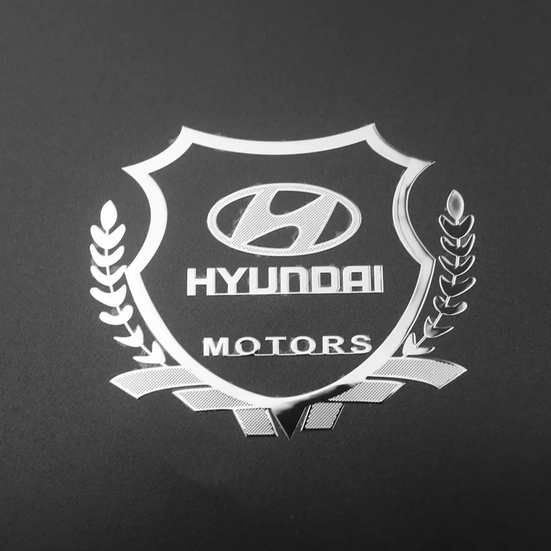 

2Pcs Excellent 3D metal car sticker Emblem Badge case For Solaris ix35 i20 i30 i40 HYUNDAI Tucson CRETA Santa fe Car Styling