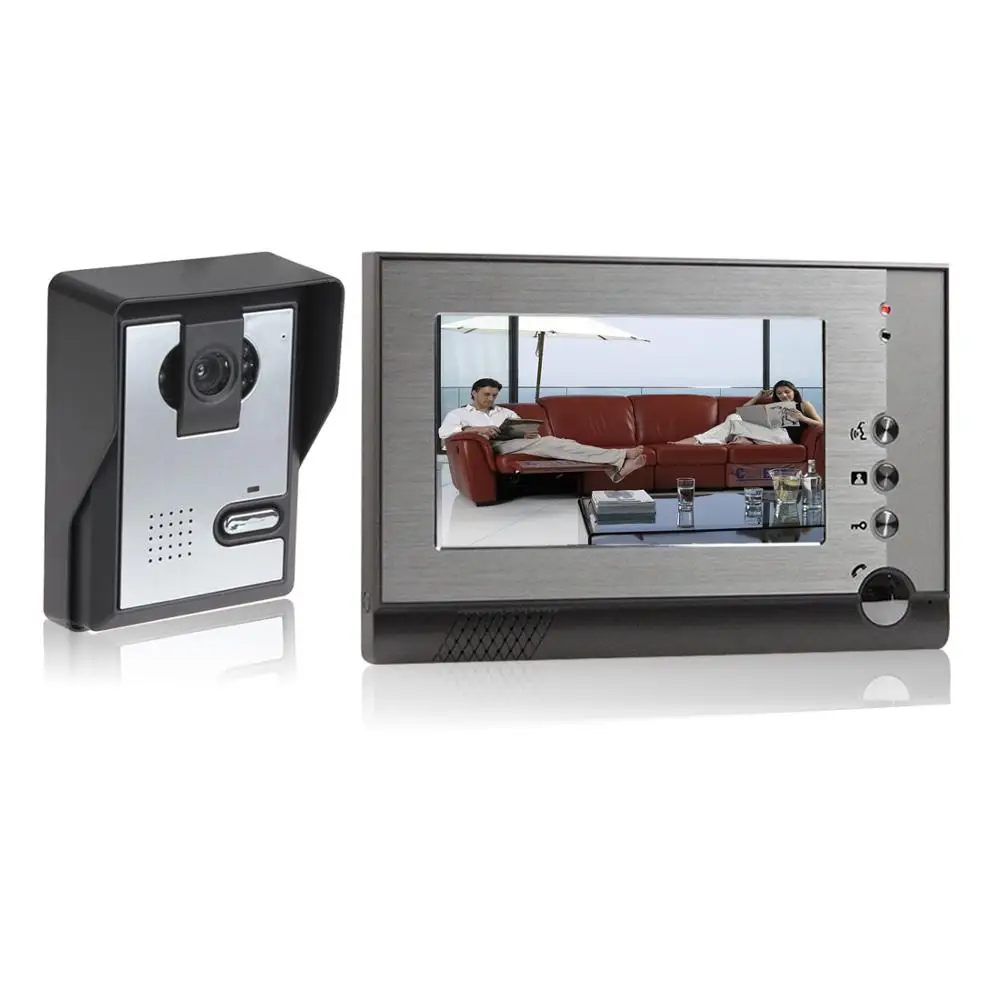 Визуальный домофон " TFT lcd проводной видео домофон система внутренний монитор 1000TVL Открытый ИК камера Поддержка разблокировки - Цвет: 805M11
