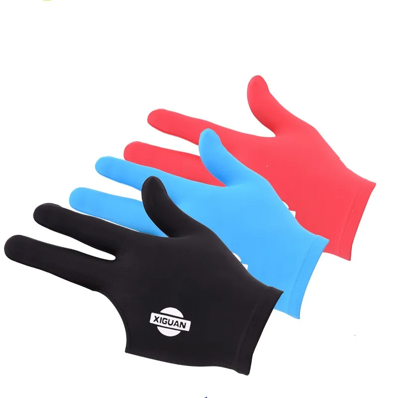 Pool Billiards Gloves 3 fingers Left Hand & Right Hand For Billiard Gloves Comfortable Snooker Cue Gloves Billiard Accessories XIGUAN