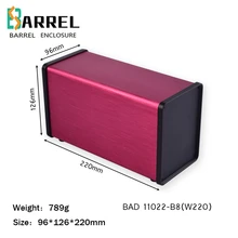 220*126*98mm aluminum electronic project enclosure housing DIY instrument outdoor power amplifier distribution outlet switch box