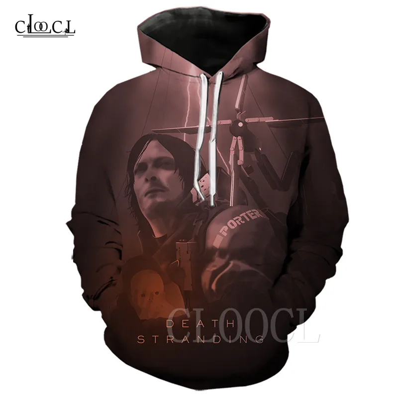 Hoodies 1 Новая уличная одежда для мужчин, толстовки с круглым вырезом и длинными рукавами Harajuku Death Stranding, толстовка с капюшоном для мужчин и женщин, топы - Цвет: Hoodies 1