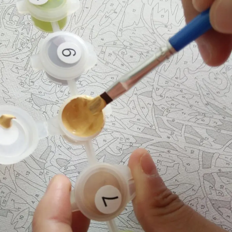 DIY Раскраска по номерам взрослые дети Раскраска по номерам домашний Декор Морской пейзаж 40 см X 50 см