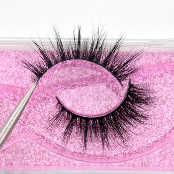 

Visofree Luxury 5D Mink Hair False Eyelashes Wispy Cross Fluffy Mink Lashes Extension Tools Makeup Handmade Mink Eyelashes K21