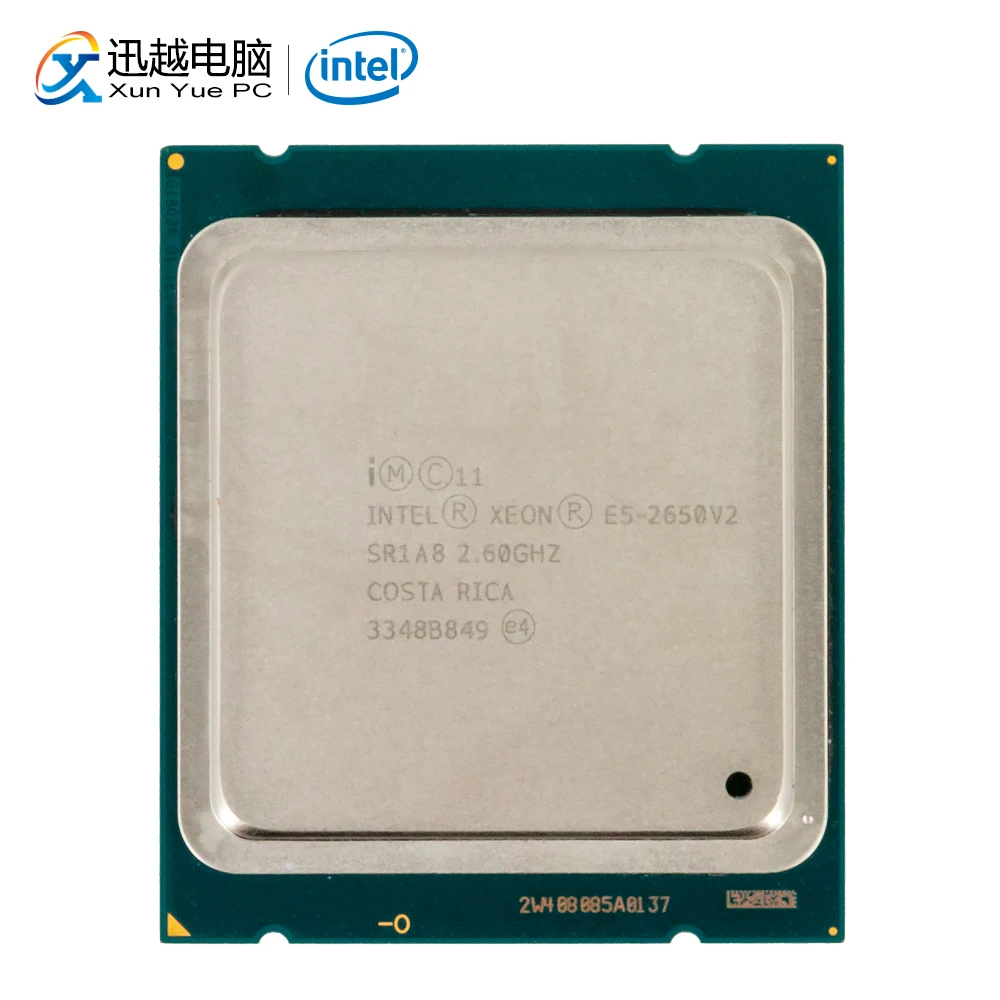 Skup Intel xeon E5 2650 v2 pulpit procesor 2650 v2 ośmiordzeniowe 2.6GHz 20MB L3 pamięci podręcznej LGA 2011 serwera używany procesor