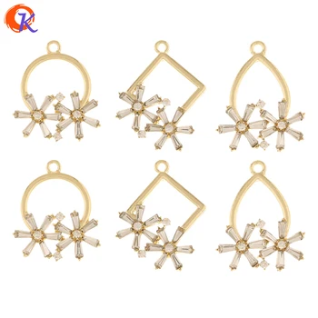 

Cordial Design 40Pcs Jewelry Accessories/Rhinestone Charms/DIY Jewelry Making/Flower Shape/Hand Made/Earring Findings/Pendant