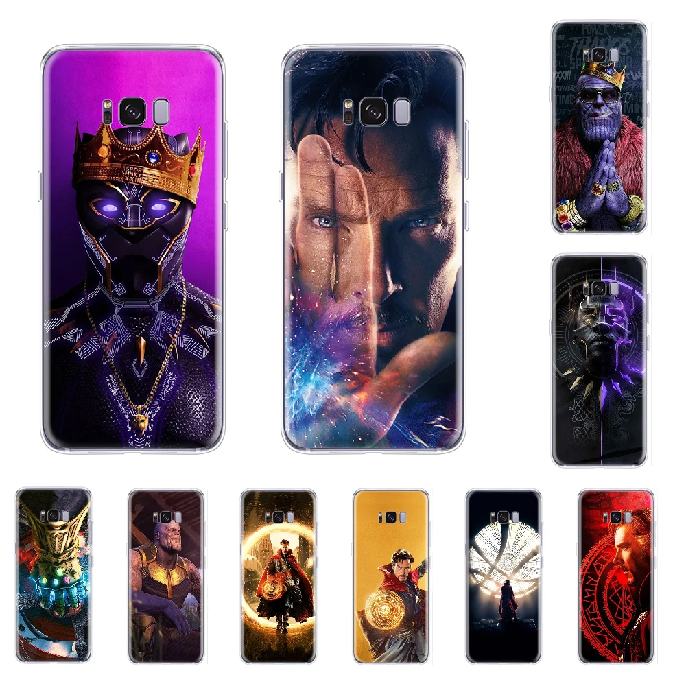 Чехол для телефона Doctor Strange Marvel Thanos Black Panther Samsung S5 S6 S7 S8 S9 S10 e S20 Ultra edge plus lite |