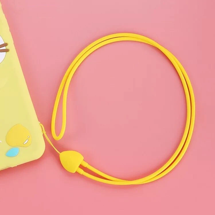 FHUIL универсальный силиконовый милый ремешок для мобильного телефона на шею ремешок-держатель USB ремешок брелок для ID карты для спортзала значок шнур подвесная веревка - Цвет: 1