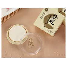 Соевое молоко натуральный 3 цвета прессованная пудра для лица Silty Легкая нежная пудра для макияжа Косметическая гладкая пудра для лица