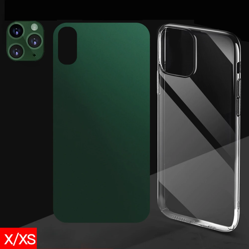 iPhone X XS Для iPhone X XS MAX вторая Замена для iPhone 11 алюминиевый сплав камера объектив Кольцо телефон задняя пленка чехол Комплект для iPhone X/XS - Цвет: iPhone X XS
