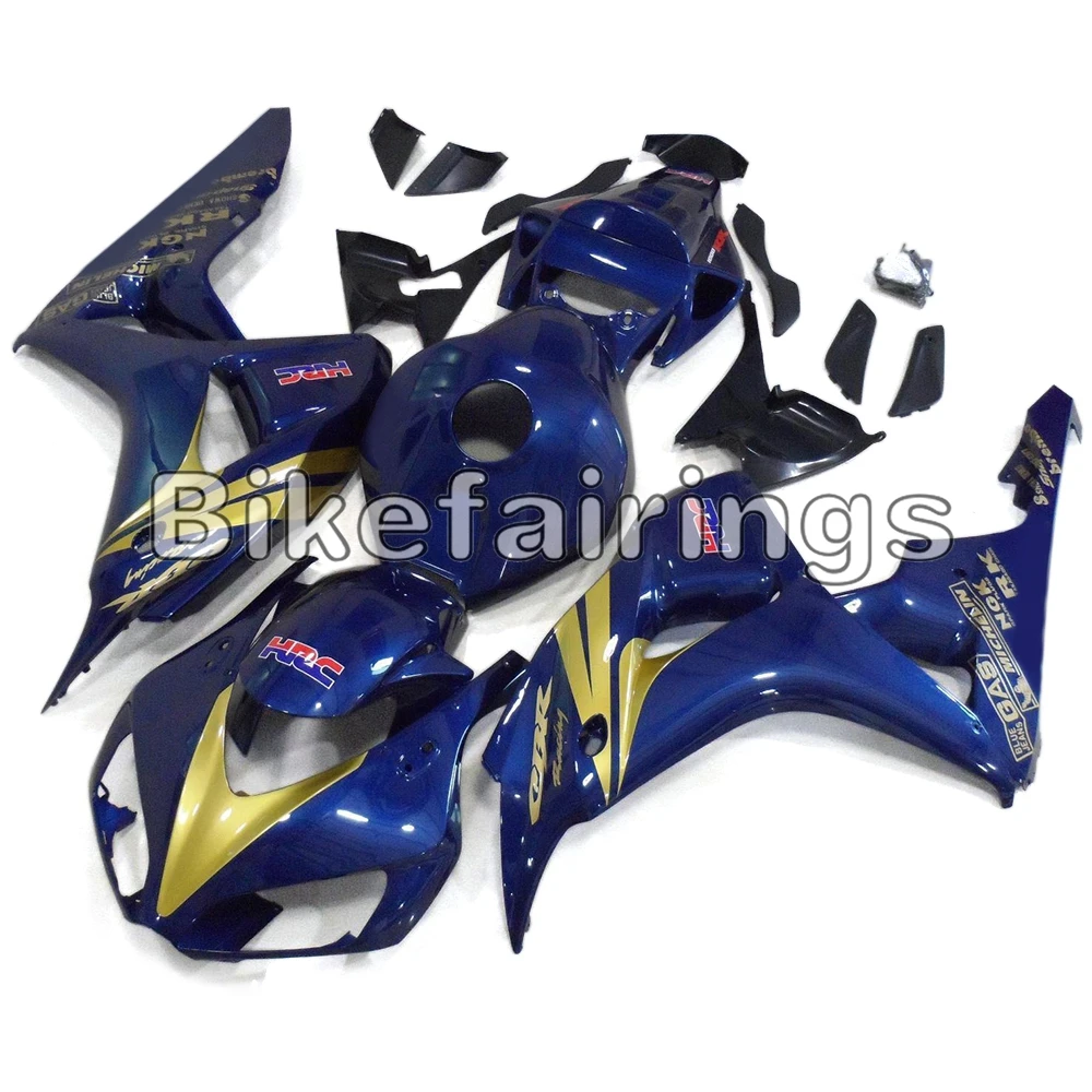 Fit For Honda CBR1000RR 2006 2007 06 07 Motorbike Fairings Blue Gold Complete Covers CBR1000 RR Sportbike Cowling New |