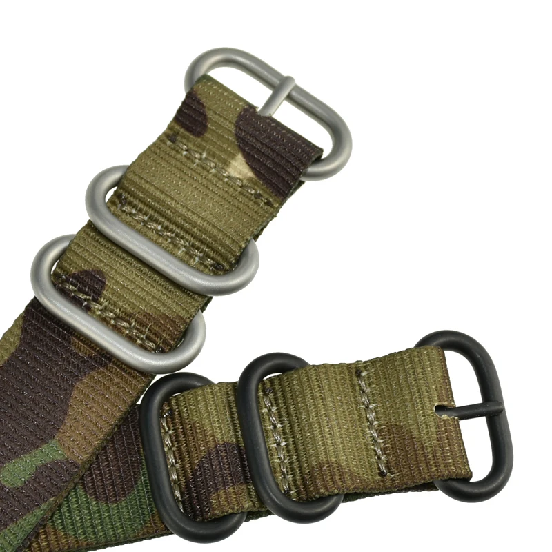 

Camouflage Ballistic Nylon Watchbands Nato Strap 22mm Military Army Sports Fabric Replacement Watch Strap Soft High Quality
