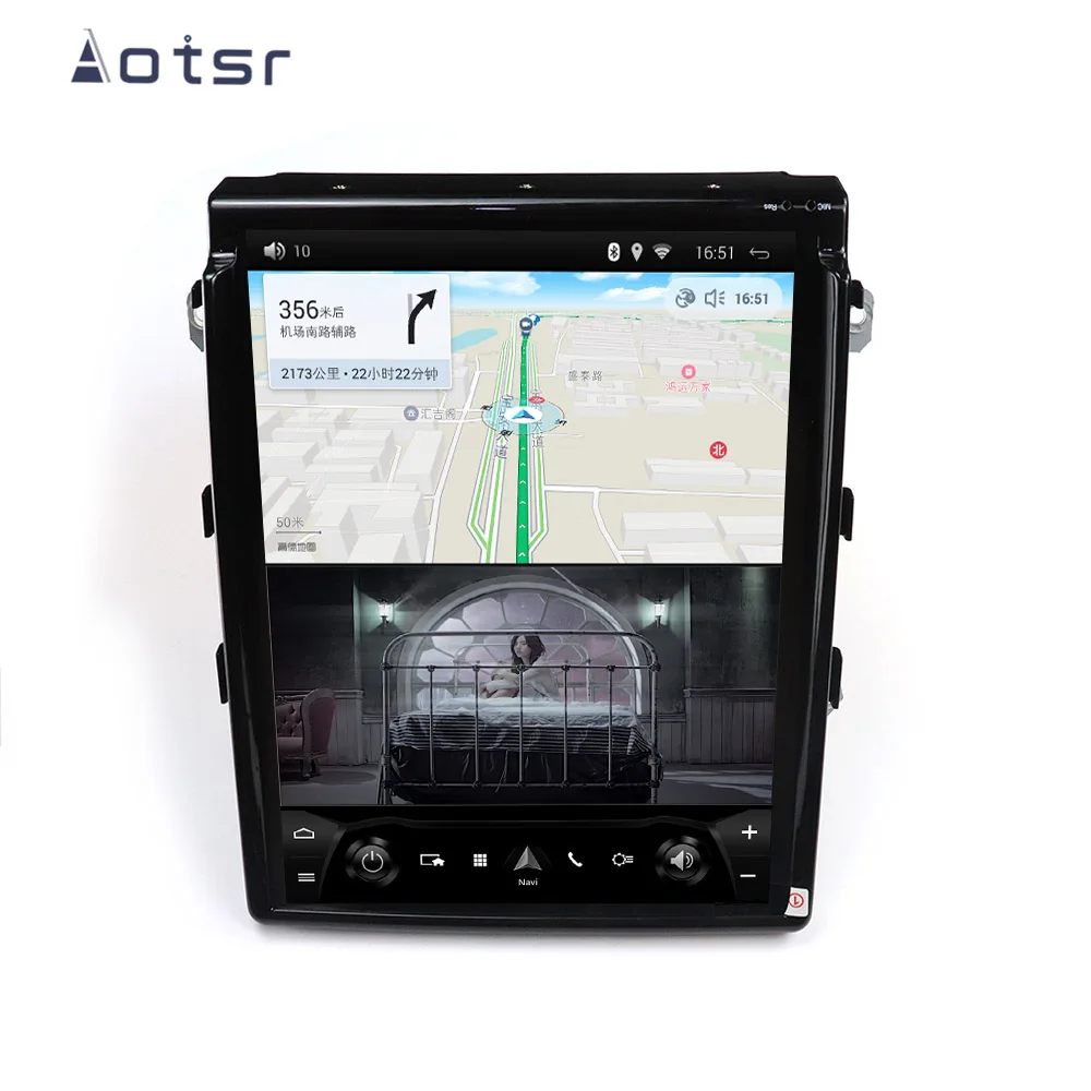 Aotsr Tesla 10," вертикальный экран Android 7,1 автомобильный dvd-плеер gps навигация для Porsche Cayenne 2011- стереонаушники