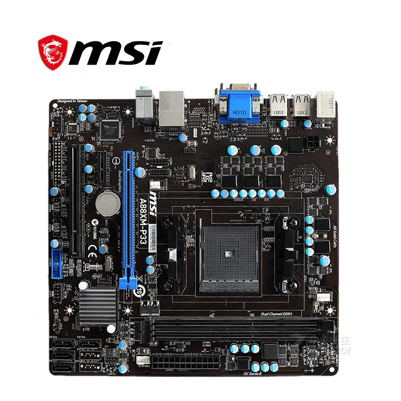 Для материнской платы MSI A88XM-P33 FM2 + DDR3 для AMD A88XM A88 оригинальная настольная