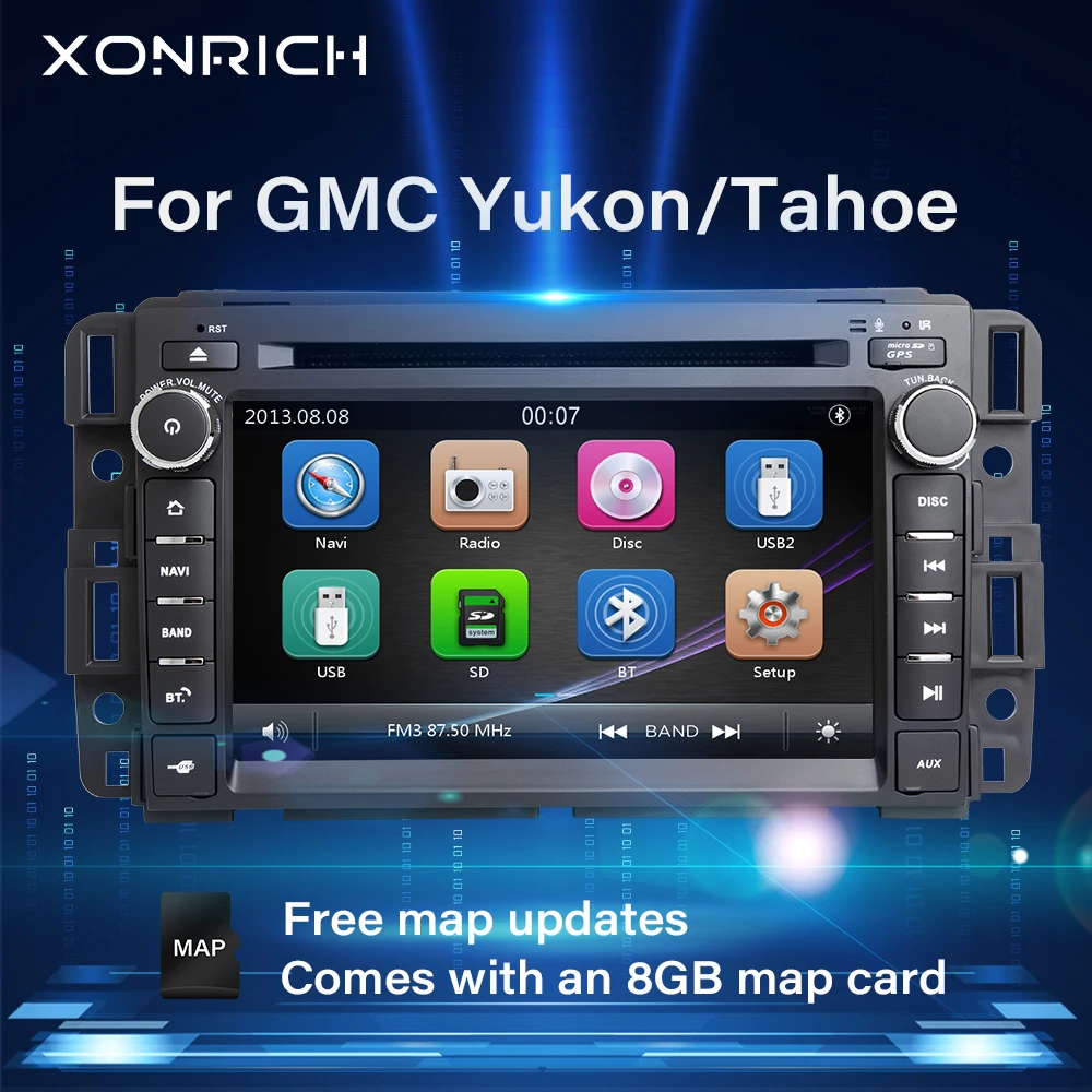 1Din GPS Радио автомобильный dvd-плеер для GMC Sierra Yukon Denali Acadia Savana Chevrolet Express Traverse Equinox